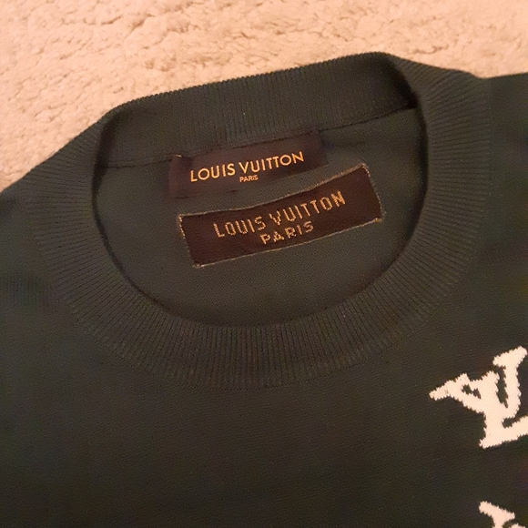 MEN'S LOUIS VUITTON SHORT SLEEVE MONOGRAM GRAPHIC SWEATER - Picture 11 of 11